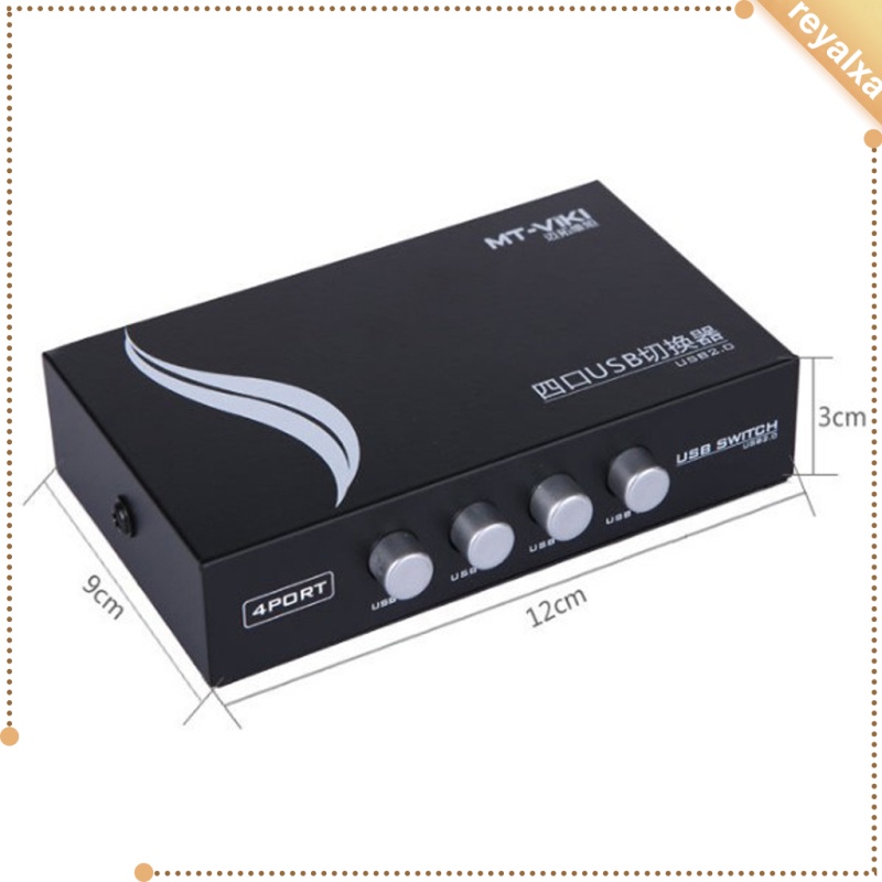 Bộ Chuyển Đổi Công Tắc Chia Thủ Công USB 2.0 KVM KVM 4 Cổng USB 1 Thiết Bị Máy Tính