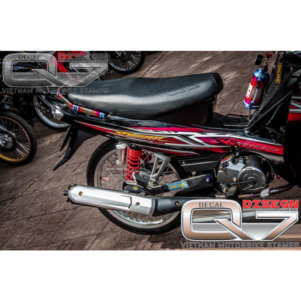 Tem Rời Sirius 110 đỏ đen