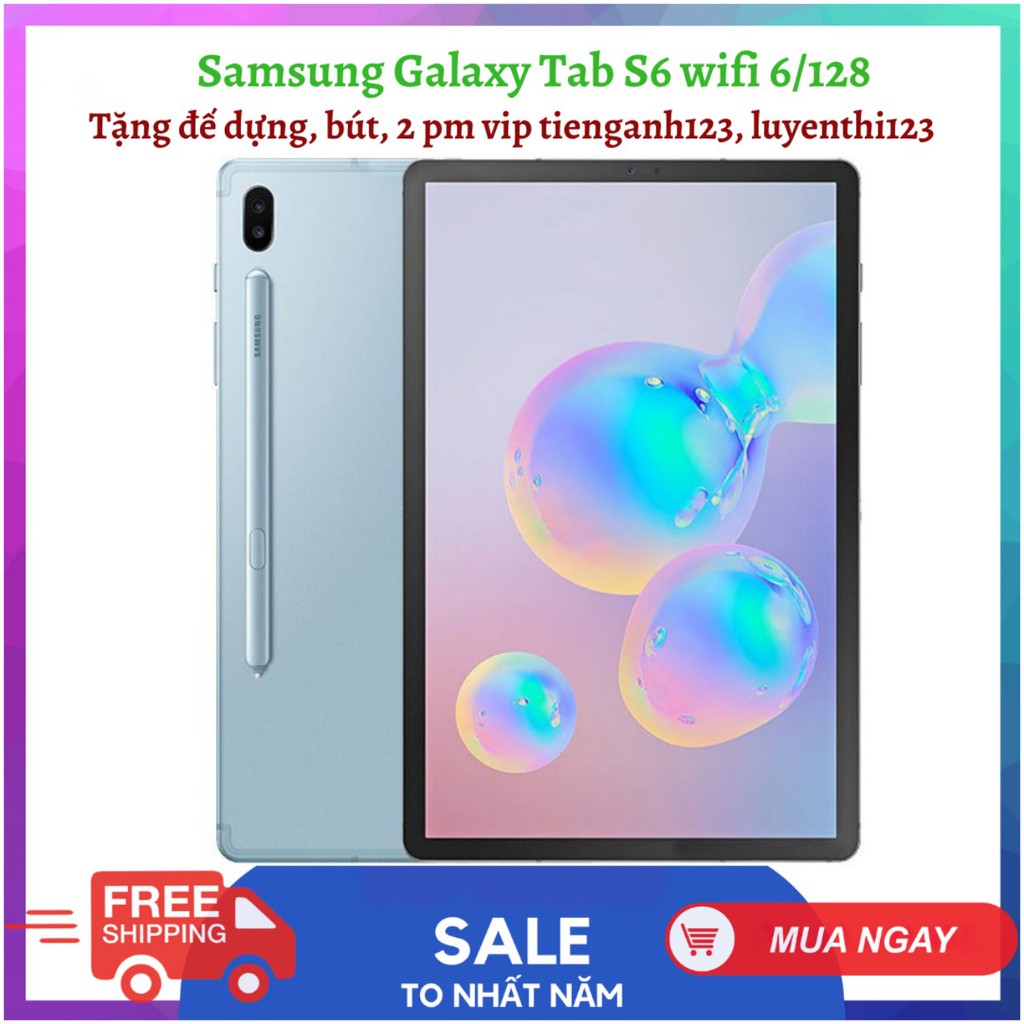 Máy tính bảng cao cấp Samsung Galaxy Tab S6 Wifi 6/128, s5e 4/64/4glte | BigBuy360 - bigbuy360.vn