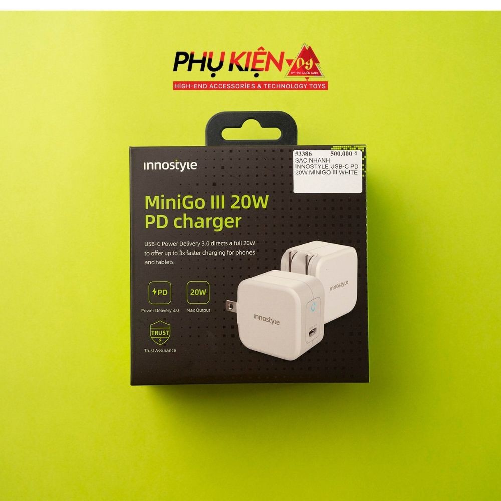 Củ Sạc Nhanh USB-C 20W, Hàng Nhập Khẩu, Bảo Hành 12 Tháng