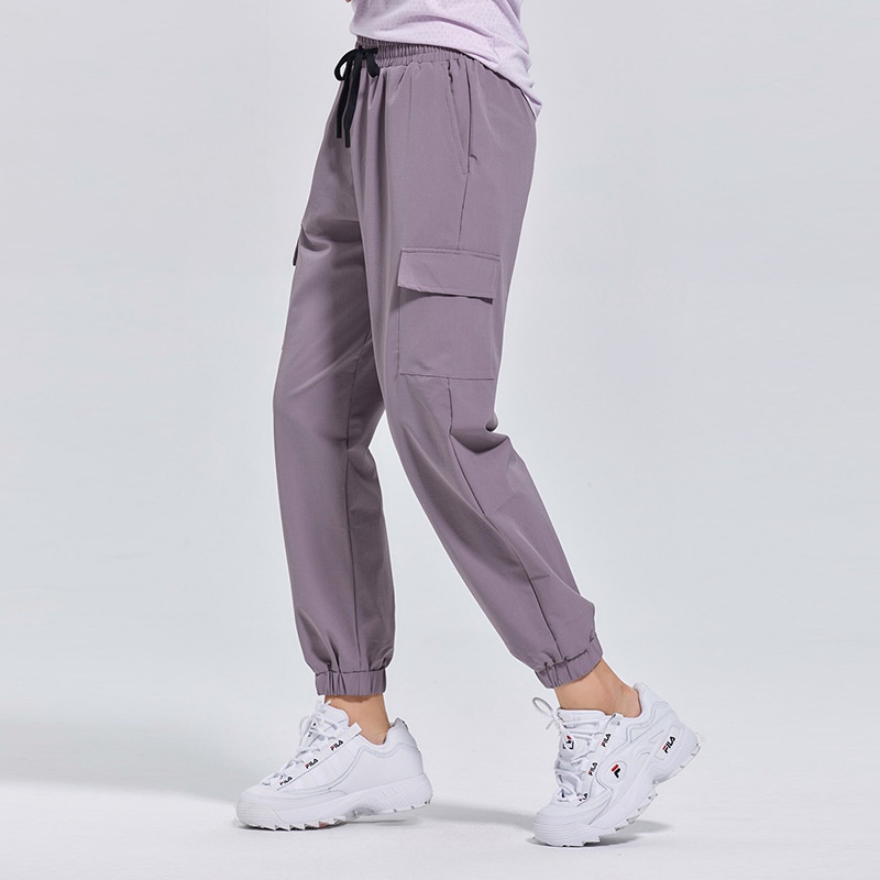 Quần thể thao giải trí lululemon có thiết kế dây rút túi, quần thể dục yoga rộng rãi và thoáng khí e361