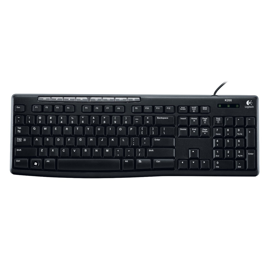 Bàn phím Logitech K200 - Hàng Chính Hãng