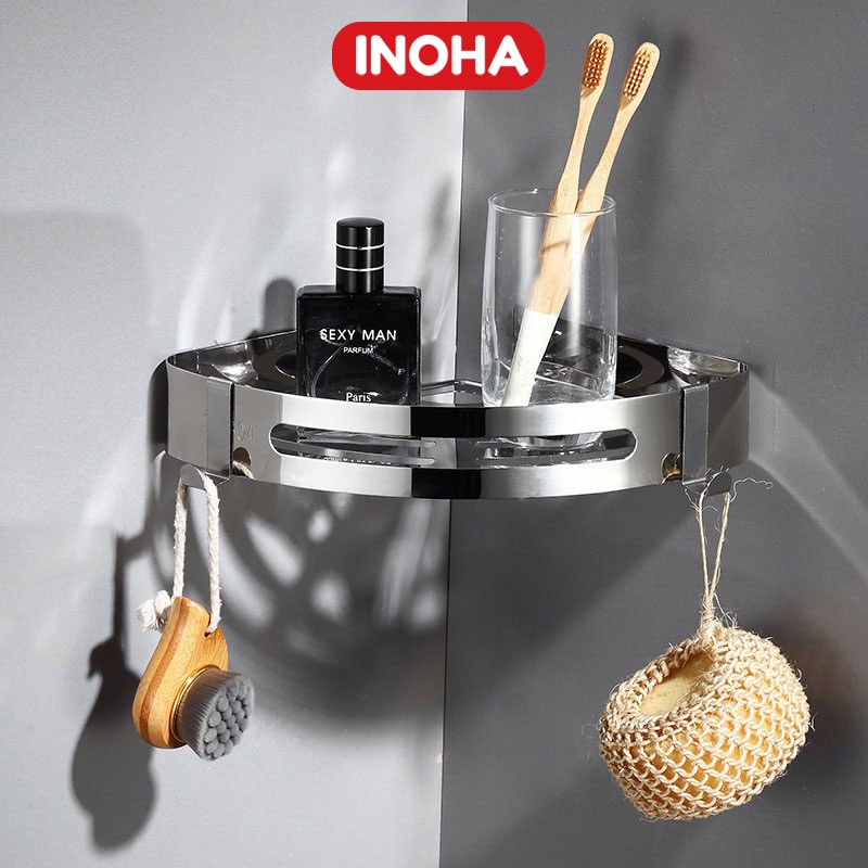 Kệ góc phòng tắm loại phên inox cao cấp 304 cực kì sang trọng INOHA - NT15