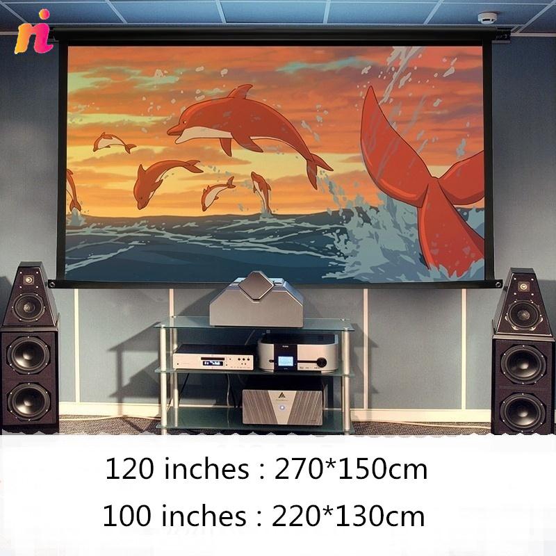 Màn hình máy chiếu 120 Inch 16 : 9 có thể gấp gọn