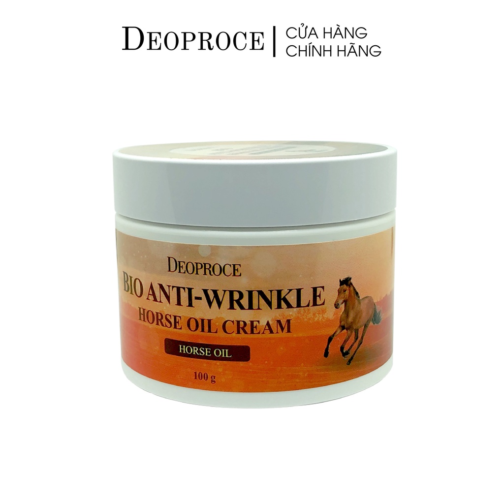 Kem Dầu Mỡ Ngựa Chống Nhăn Da DEOPROCE Wrinkle Horse Oil Cream 100g_Hàn Quốc