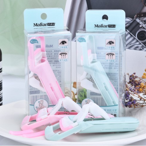 Kẹp mi cong 3D Sweet mint bằng nhựa đầu vuông chuyên dụng