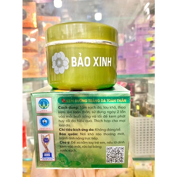 Kem bảo xinh trắng da toàn Thân body hủ 80g