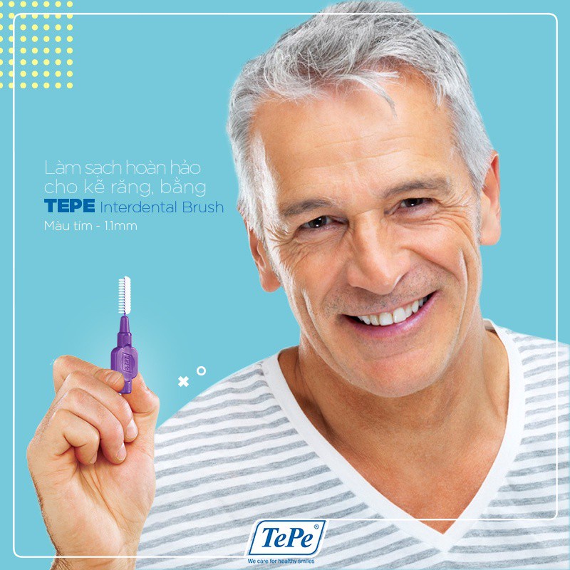 Bộ cây chải kẽ răng cơ bản Tepe IDB giúp làm sạch răng bảo vệ răng miệng an toàn hiệu quả (sét 6 cái )