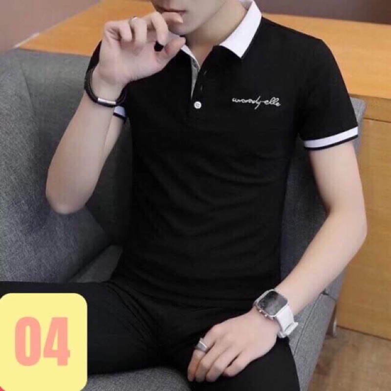 [XẢ LỖ] Áo Thun Nam Ngắn Tay Cổ Bẻ Phong Cách Hàn Quốc Chất Mềm Mịn Co Dãn 4 Chiều