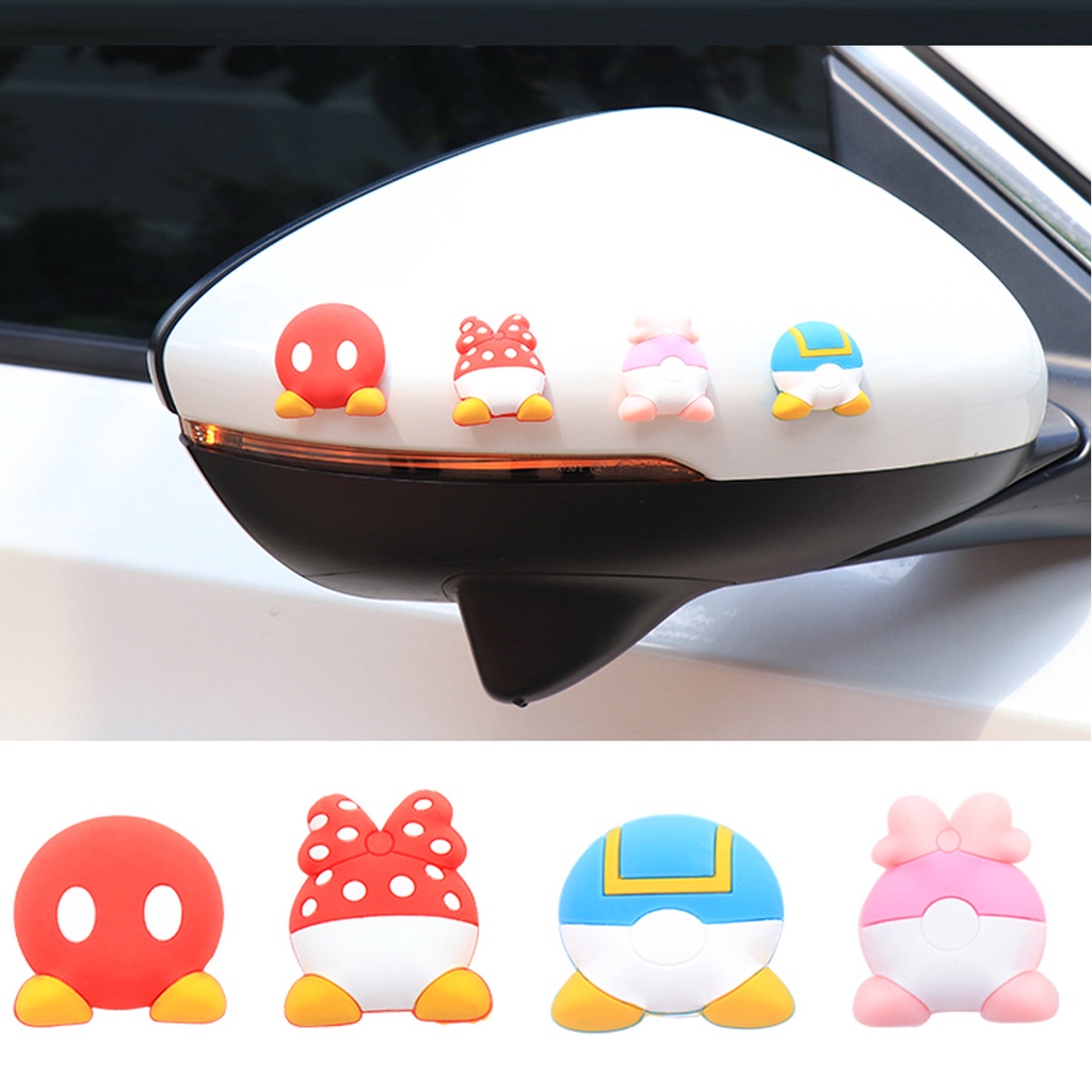 Miếng Dán Bảo Vệ Kính Chiếu Hậu Xe Hơi Chống Va Chạm Bằng Cao Su Hình Chuột Mickey Minnie Dễ Thương Hàng Mới 2020