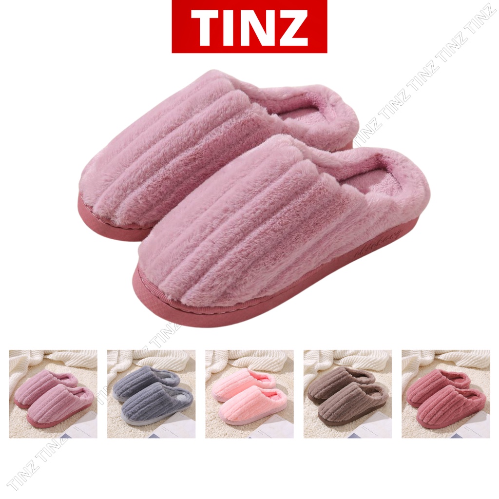 Dép bông, dép lông đi trong nhà nữ nam mùa đông quai ngang hình thú cute đế cao su TINZ|Mã Socto