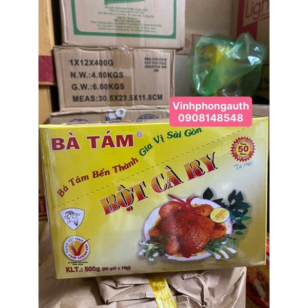 Bột gia vị Bò kho/ phở/ bún bò huế/ ngũ vị hương/ cary/ ragu Bà Tám gói 10gr