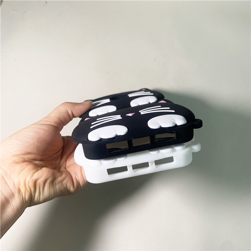 Ốp Điện Thoại TPU Mềm In Hình Hoạt Hình 3D Phát Sáng Trong Đêm Có Dây Đeo Cho Oppo A5S A7 F9 F5 F7 A83 R15 F1S A59 A12 A3S Realme C1