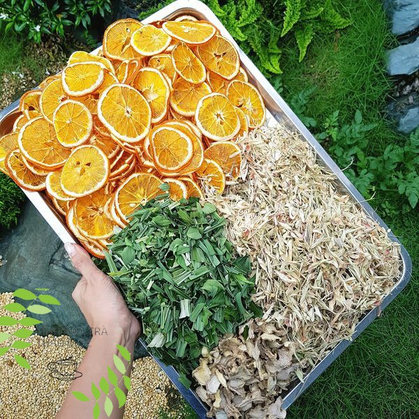 [best sale] trà cam chanh xả lá dứa giải nhiệt mùa hè túi 100 gram