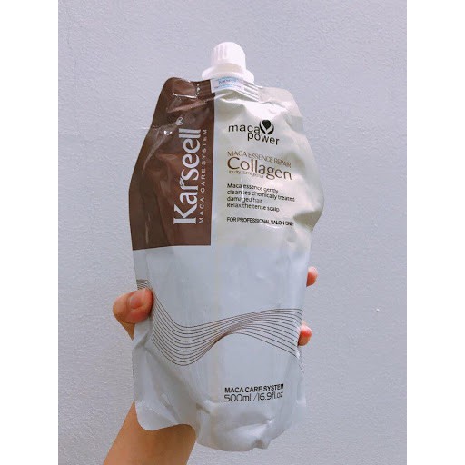 [𝐌𝐮𝐚 𝐤è𝐦 𝐫ẻ 𝐡ơ𝐧] - Ủ tóc collagen Karseell 500ml - siêu mượt phục hồi tóc hư tổn | BigBuy360 - bigbuy360.vn