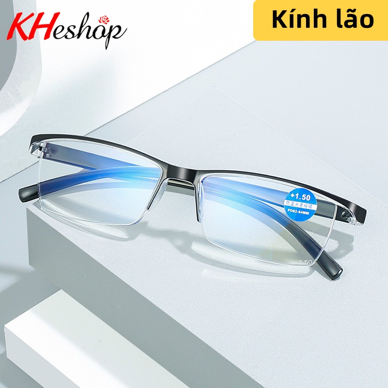Kính Lão Gọng Dẻo Cho Người Cao Tuổi Chống Ánh Sáng Xanh, cực thoải mái  độ viễn từ 1 đến 4 độ mã Y8616