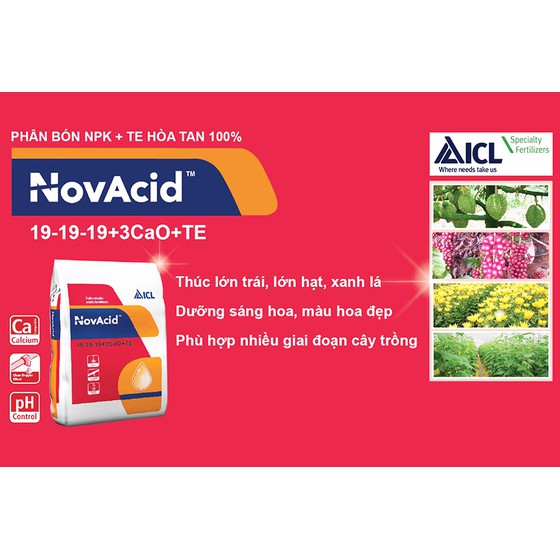 Phân bón 19-19-19 Israel túi zip chiết lẻ 1kg