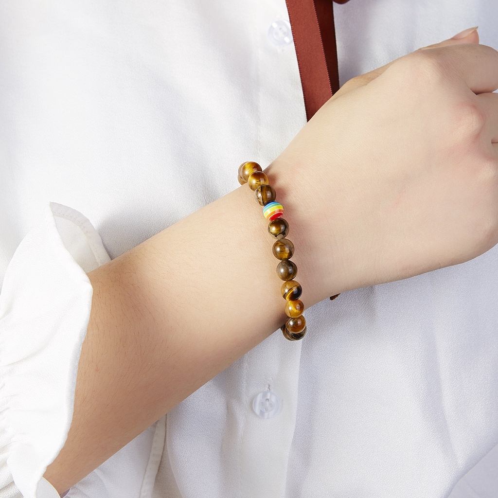 Vòng tay chuỗi hạt đá mắt hổ cao cấp thời trang dành cho nam và nữ