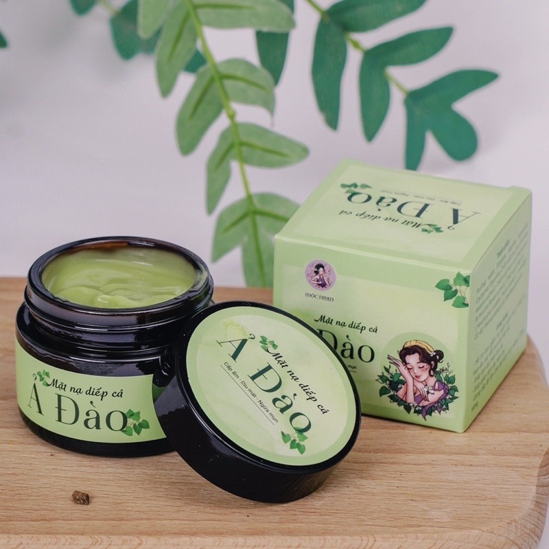 Mặt Nạ Diếp Cá Ả đào Mộc Nhan Natural ngăn ngừa mụn mờ nám tàn nhang, Tiemxuongrong