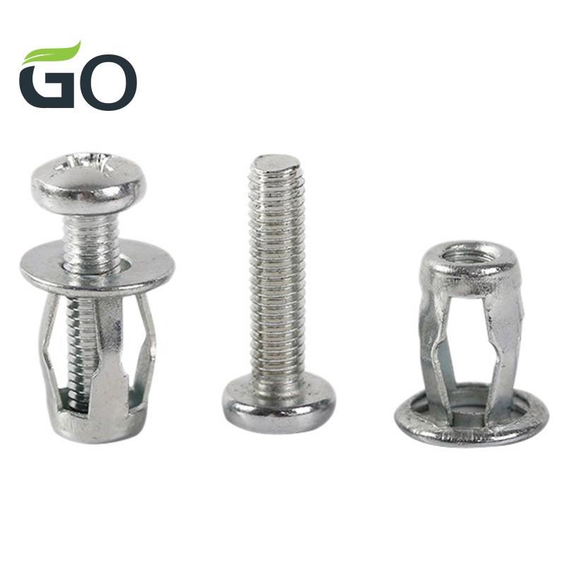 Set 20 đai ốc hình cánh hoa M6x25 bằng kim loại kèm ốc vít chuyên dụng cho xe hơi