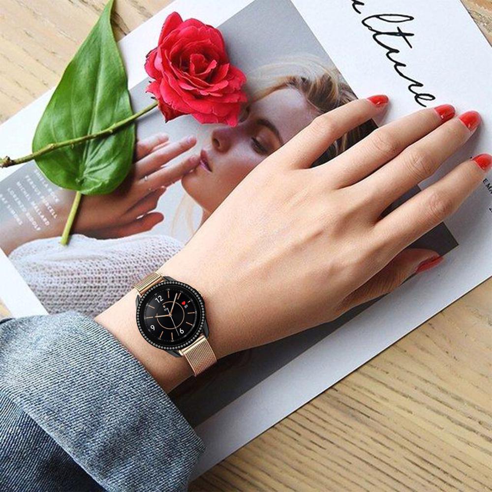 Ốp bảo vệ mặt đồng hồ đính đá lấp lánh dành cho Samsung Galaxy Watch 3 41MM 45MM