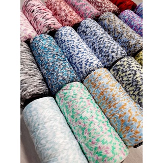 (new 42 màu) Sợi dệt cotton màu loang, hàng VN xuất khẩu, móc êm