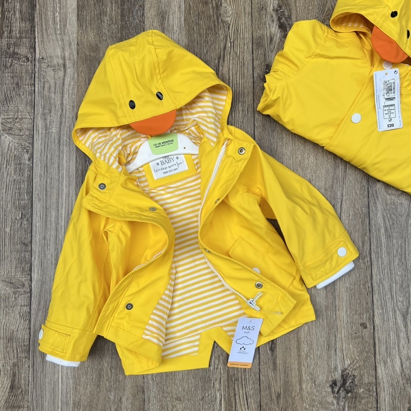 {Nhùn nhùn}Áo Khoác gió con vịt chống nước hàng xuất dư (Hàng xuất dư sịn) size 6-9m đến 2-3y