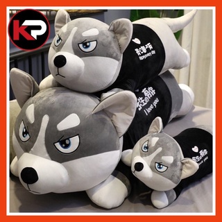Chó husky bông siêu to khổng lồ ,chó ngáo gấu bông husky siêu mềm mịn