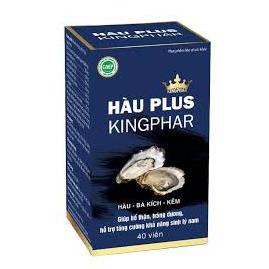 Hàu plus Kingphar- Hỗ trợ bổ thận, tráng dương, tăng cường sinh lý nam (Lọ 40 viên)