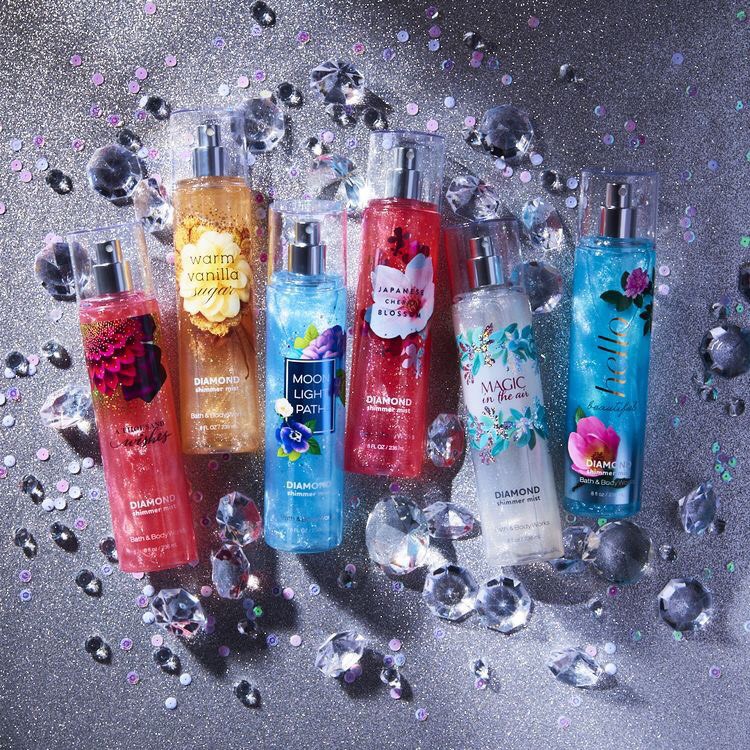 BBW® Top 6 Xịt Thơm Toàn Thân Ánh Nhũ Bath And Body Works Shimmer Cho Mùa Hè 2020 (50ml)