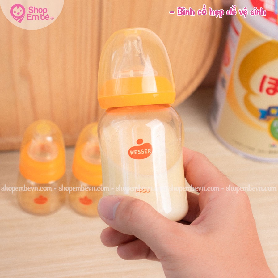 Bình Sữa Wesser PPSU 60ML/140ML/250ML Shop em bé