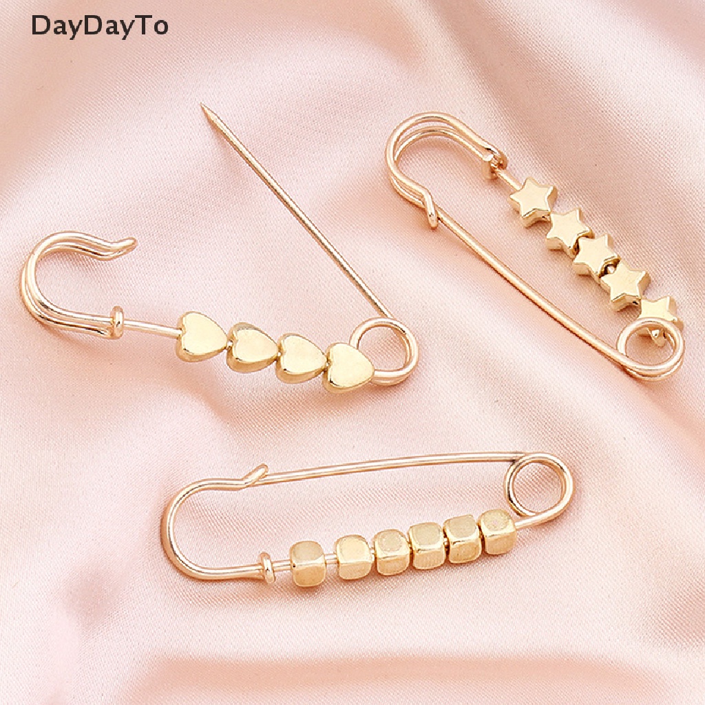 Daydotto Ghim Cài Quần Áo / Thắt Lưng Quần Cố Định Hình Ngôi Sao / Trái Tim Màu Vàng Điều Chỉnh Được