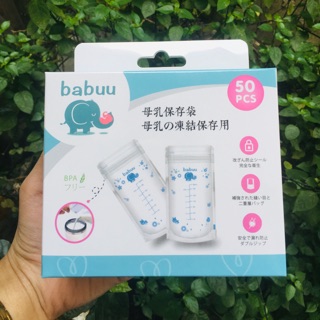Túi trữ sữa 200ml Babuu ( 50 túi/ hộp)