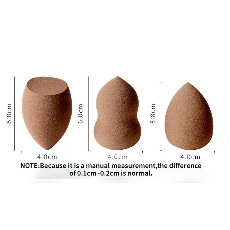 BEAUTY BLENDER Mút Tán Kem Nền Trang Điểm Ướt Và Khô Hình Giọt Nước Mềm Mại