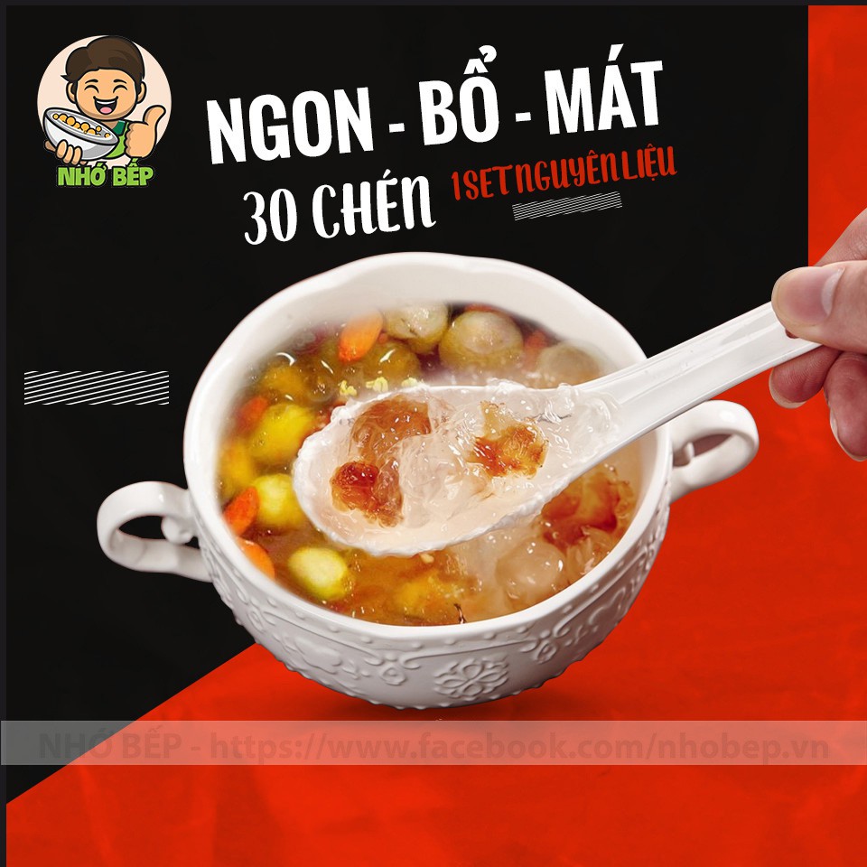 Chè Dưỡng Nhan Tuyết Yến ( SET LỚN ) Tặng Kèm Công Thức Nấu - NHỚ BẾP