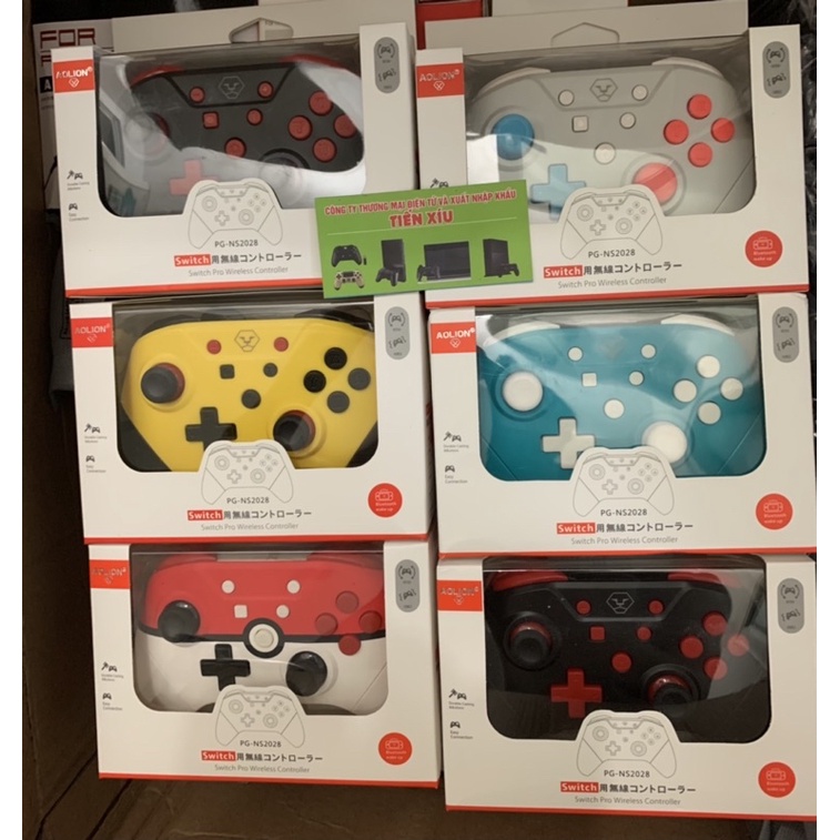 Tay cầm Nintendo Switch pro controller hãng AOLION - Full tính năng WAKE UP, NFC, Turbo cho nintendo switch lite ok | BigBuy360 - bigbuy360.vn