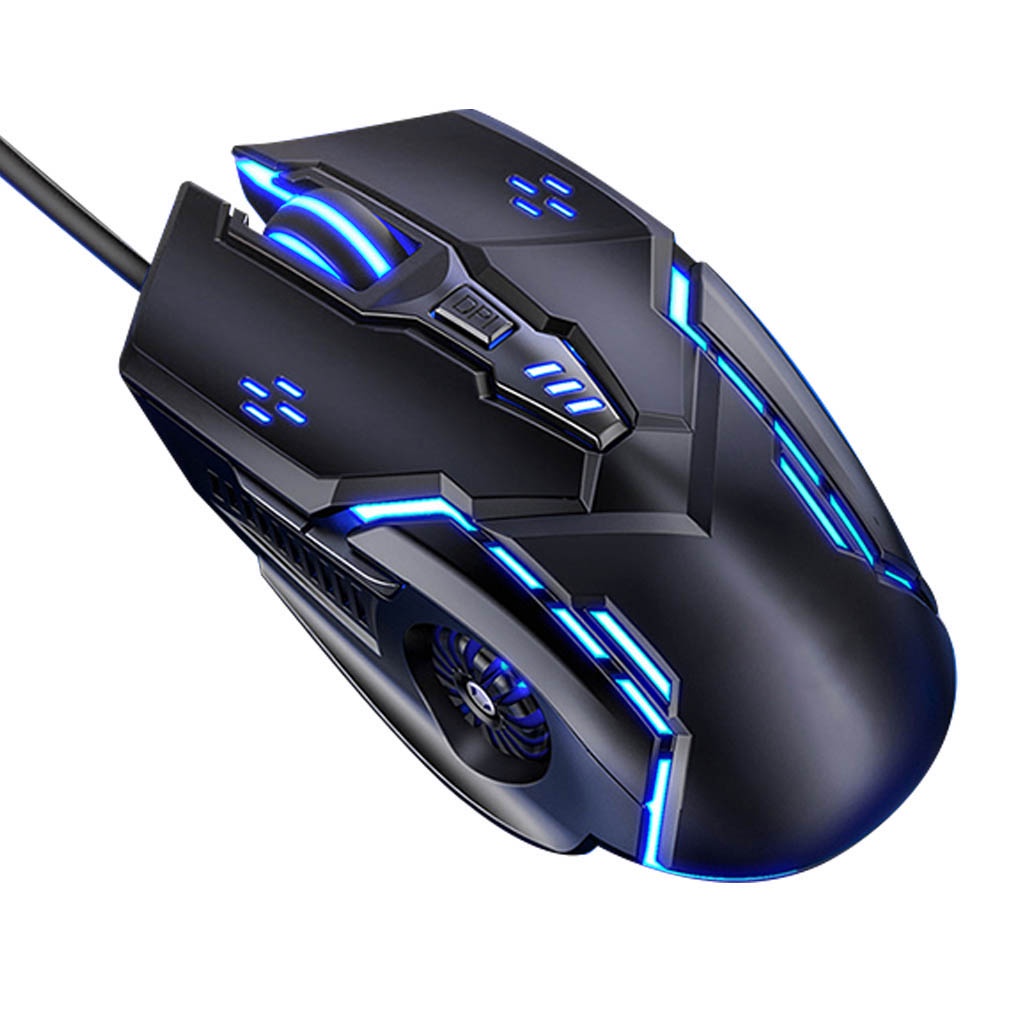 Gaming Mouse Low-noise 7 Color Backlight 6 Key Anti-slip Mechanical Mouse Gaming Accessory
