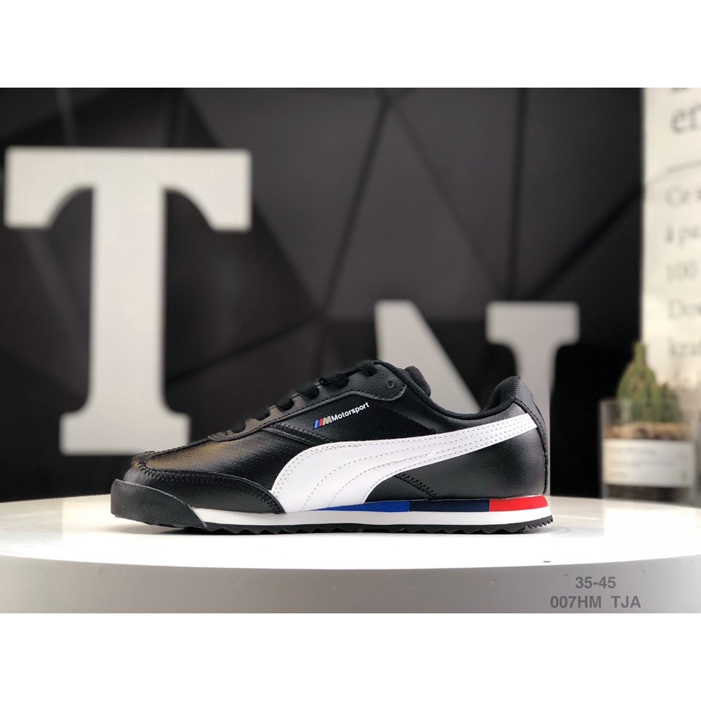 Giày Thể Thao Puma BMW MMS ROMA JR Cổ Thấp Chất Liệu Da 306868 36~45