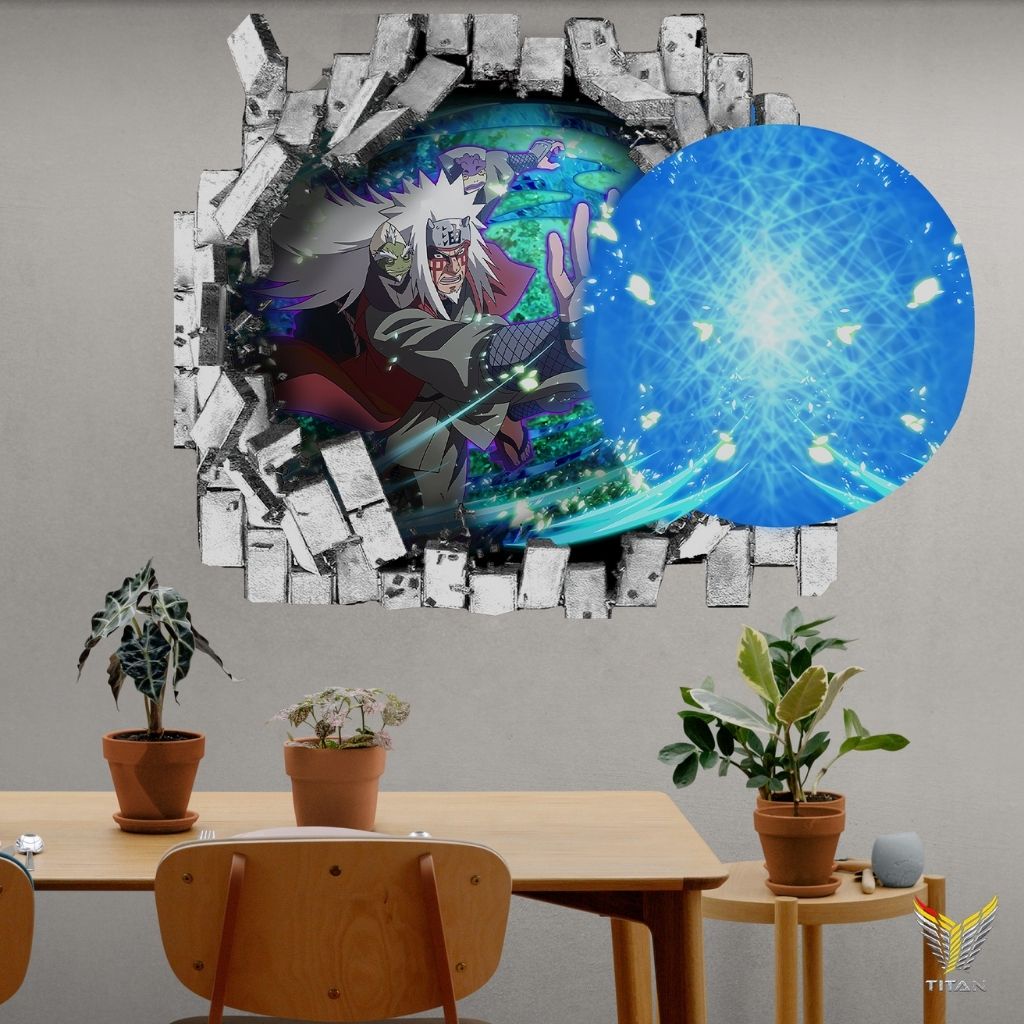 Tranh dán tường chủ đề Naruto 3D, tranh decor trang trí nhà cửa siêu bền đẹp, dán các bề mặt.