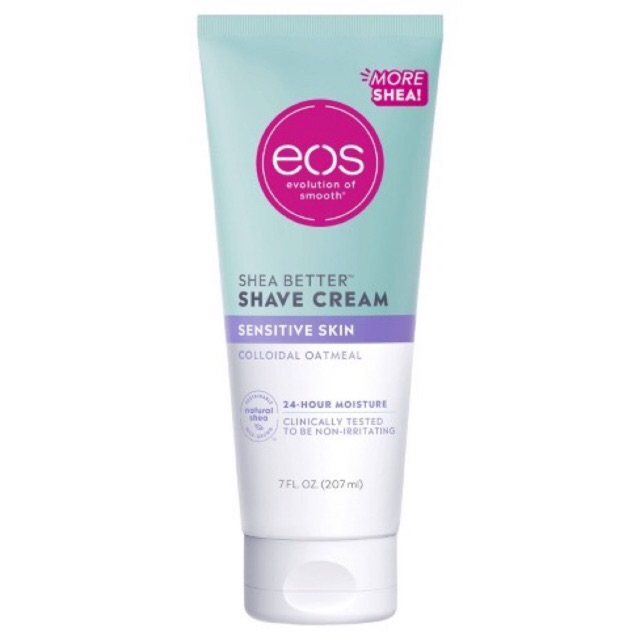 HÀNG MỸ Kem cạo lông dành cho da nhạy cảm EOS Shave Cream for Sensitive Skin 207ml