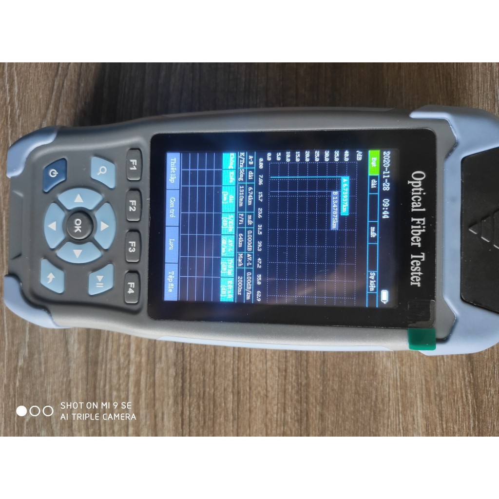OTDR  3200S  Tiếng Việt Với 9 Chức Năng Trong 1 Khoảng Cách Đo OTDR 6m Đến 64km