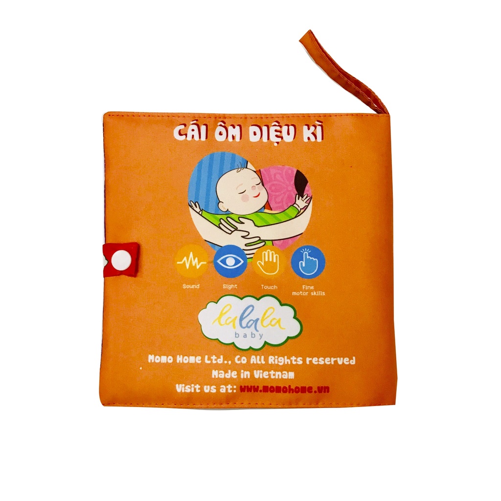 Sách Vải Phát Triển Tình Cảm Cho Bé 0-3 Tuổi Câu Chuyện - Cái Ôm Diệu Kỳ - Lalala Baby