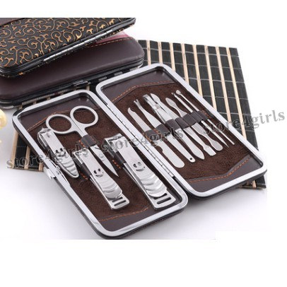 Bộ Làm Móng 12 Món Thép Cao Cấp Không Gỉ - Bộ Cắt Móng Tay SG11 đa năng Store4girls
