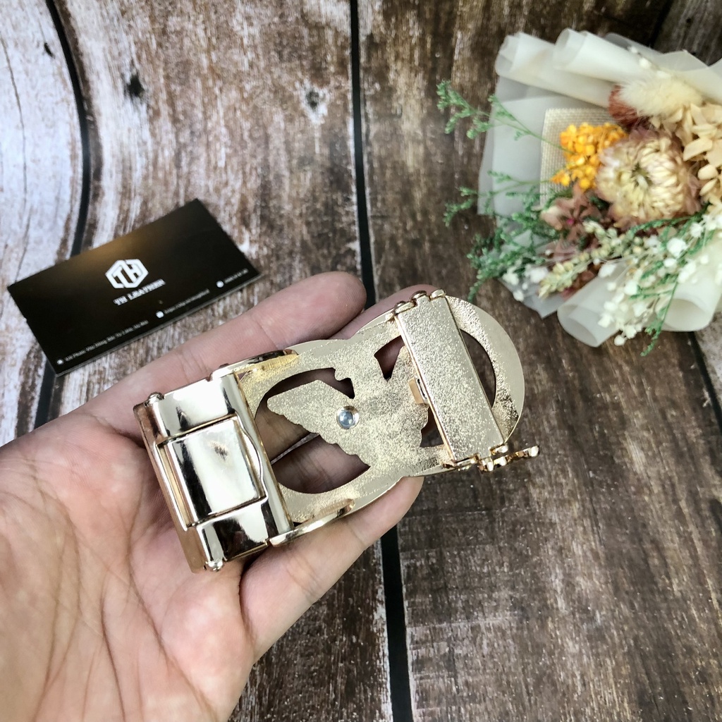 Đầu Khóa Thắt Lưng Nam Tự Động, Mặt  Dây Nịt Hợp Kim Khóa Tỳ 3.5 cm