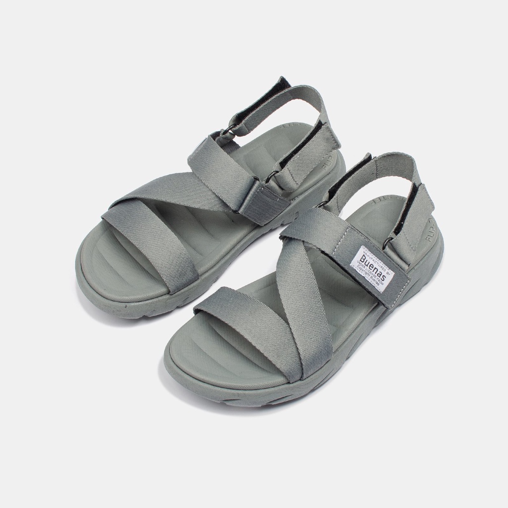 Giày sandal dép nữ nam unisex Buenas S7s quai ngang - xăng đan học sinh đế cao 3 phân chính hãng