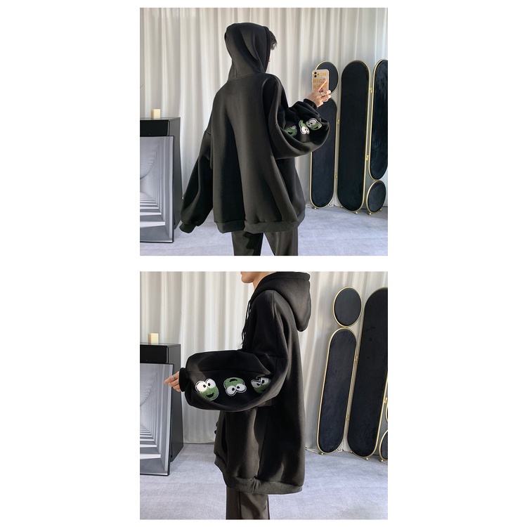 Áo hoodie AOKANG dáng rộng thời trang phong cách Hàn Quốc cho nam