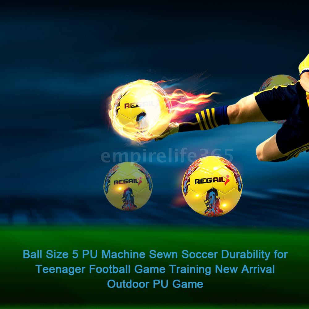 Trái bóng đá bằng chất liệu PU kích cỡ 5 siêu bền dùng để chơi game ngoài trời