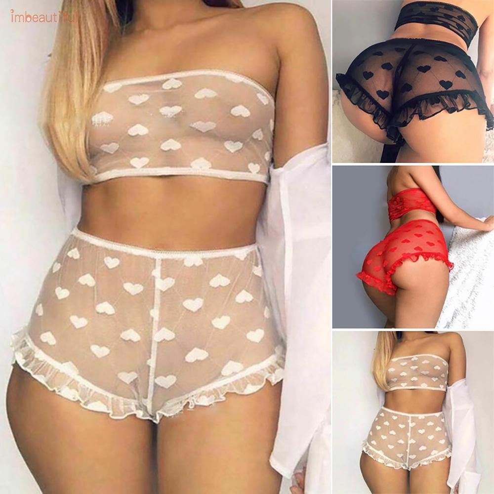 Set Đồ Ngủ Xuyên Thấu Quyến Rũ Cho Nữ