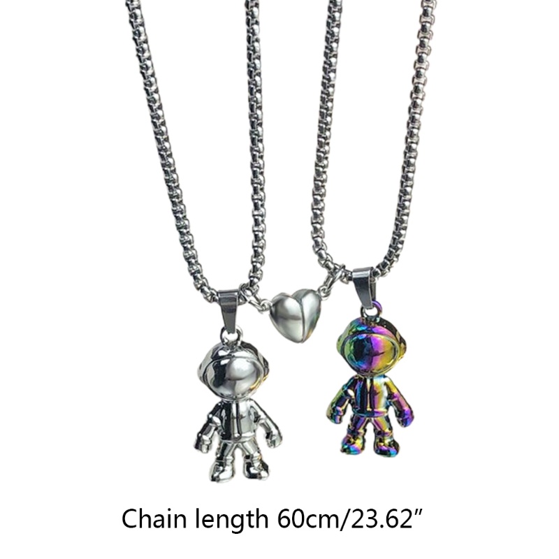 Flgo Set 2 Dây Chuyền Mặt Hình Người Không Gian Phù Hợp Cho Cặp Đôi