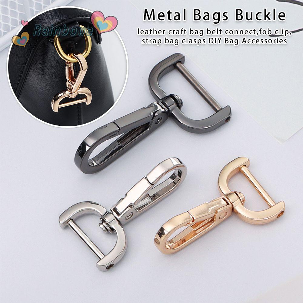 Móc Khóa Kim Loại Gắn Dây Đeo Túi Xách Màu Cầu Vồng